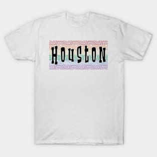 LGBTQ PATTERN AMERICA HOUSTON T-Shirt